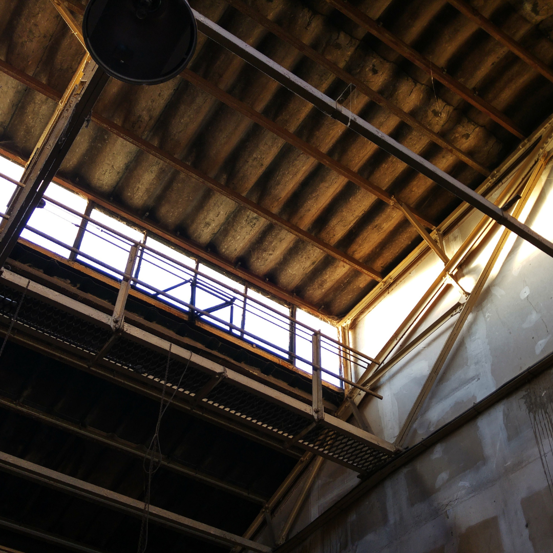 The empty factory floor