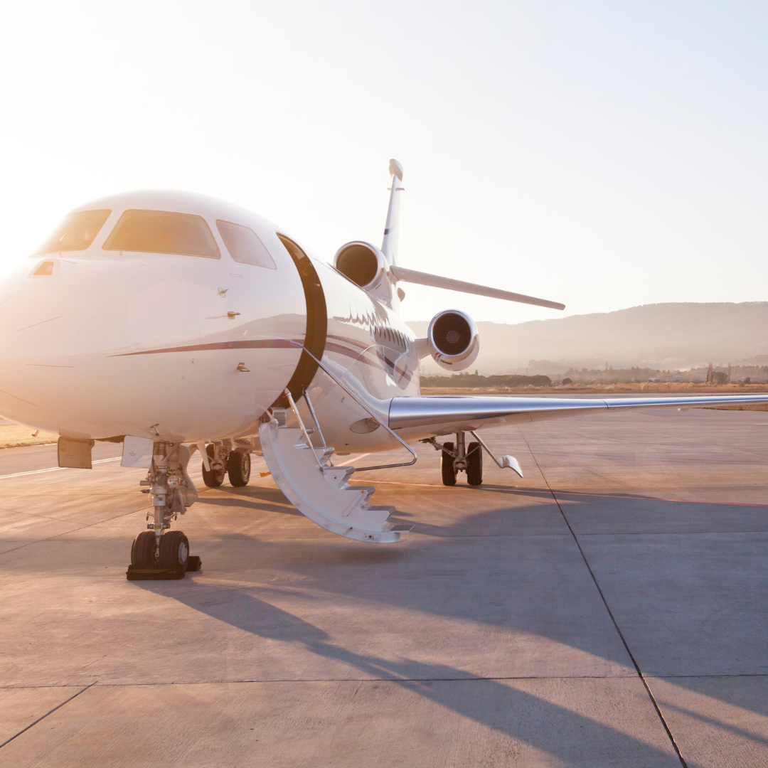 Private planes on the little valley airstrip
